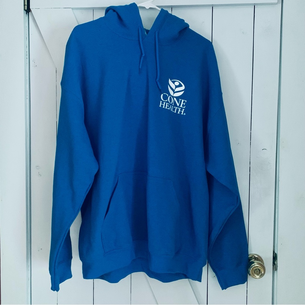 New Men's XL Hoodie Teal Blue Logo Graphic Athletic Athleisure Loungewear
